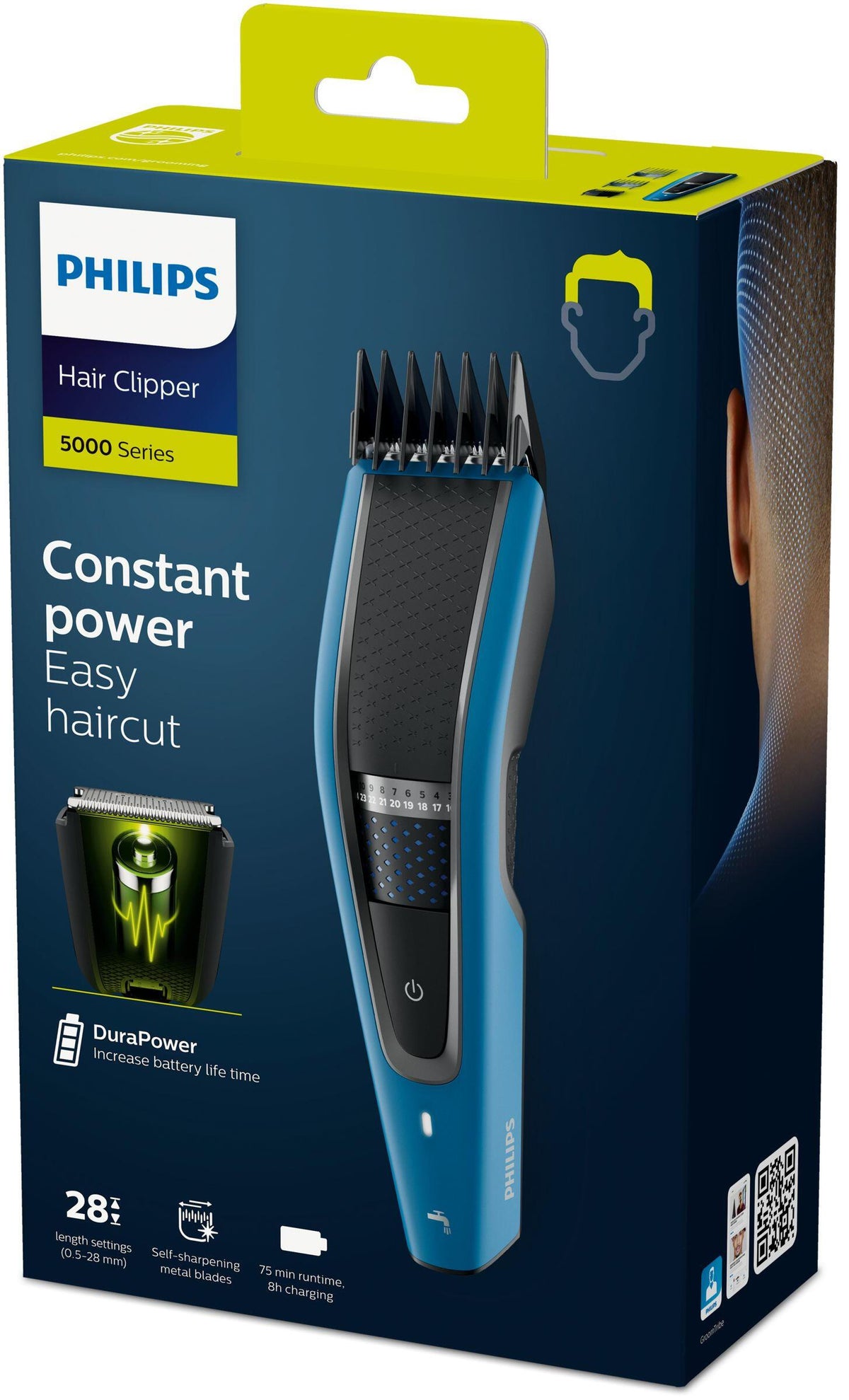 Máquina de Barbear Philips HC5612 / HC5612/15 preto, azul - imagem 5