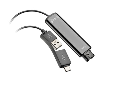 Adaptador USB Plantronics/Poly Adaptador DA75 USB to QuickDisconnect / 786C6AA preto - imagem 2