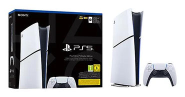 Consola Sony PS5 Slim Digital Ed. / 1000049749 preto, branco - imagem 2