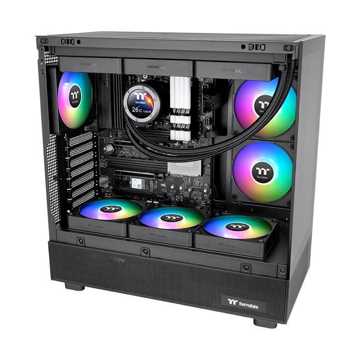 Ventoinha Thermaltake Fan CT120 EX Reverse ARGB Sync / CL-F192-PL12SW-A preto 3-Pack - imagem 6