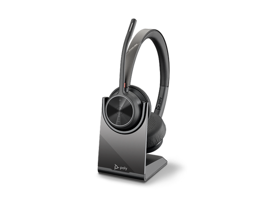 Auscultadores HP Poly Voyager 4320 USB-C +BT700 dongle +base de carregamento
