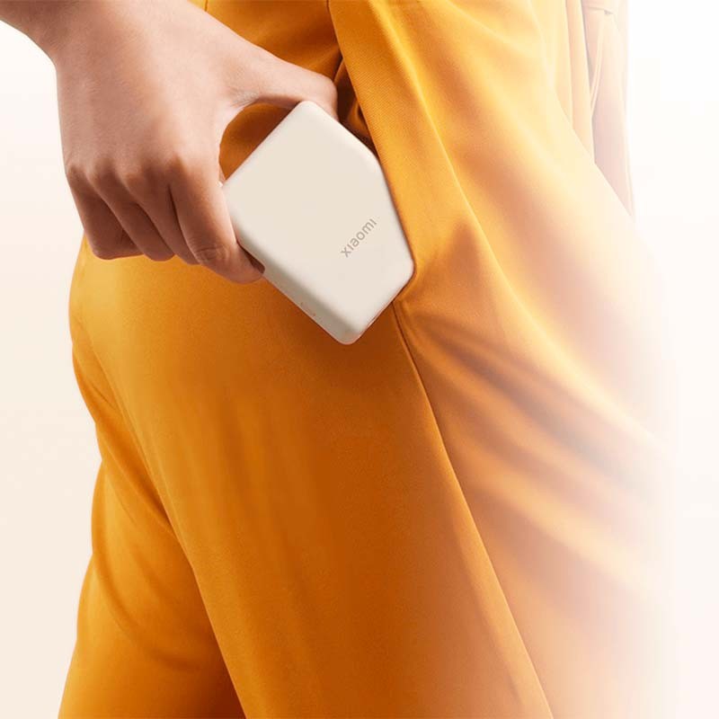 Power bank xiaomi 10000mah com cabo integrado bege bhr9072gl