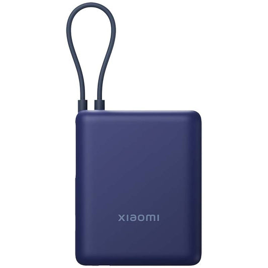 Power bank xiaomi 10000mah 33w com cabo integrado azul bhr9341gl