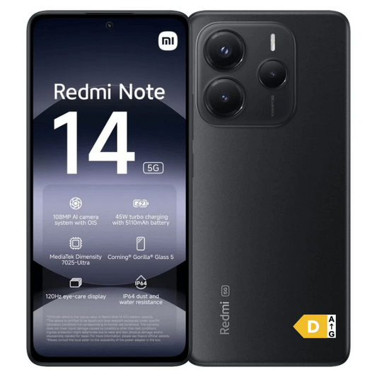 Xiaomi Redmi Note 14 8GB/256GB 5G Dual Sim Preto