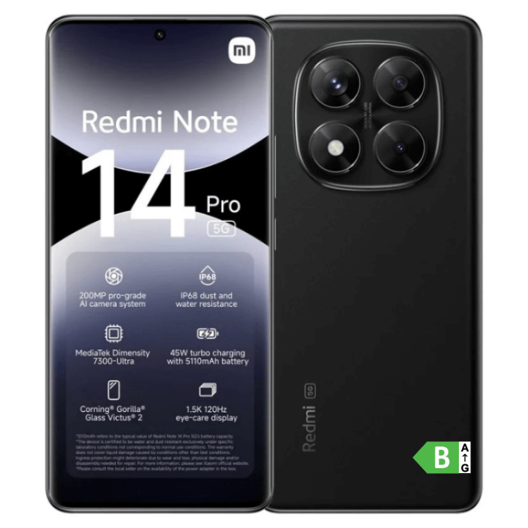 Xiaomi Redmi Note 14 Pro 5G 8GB/256GB Preto