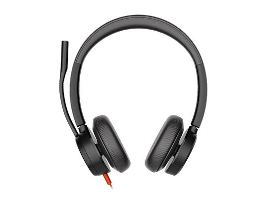 Auscultadores HP Poly Blackwire 8225 Stereo USB-C +USB-C/A Adaptador