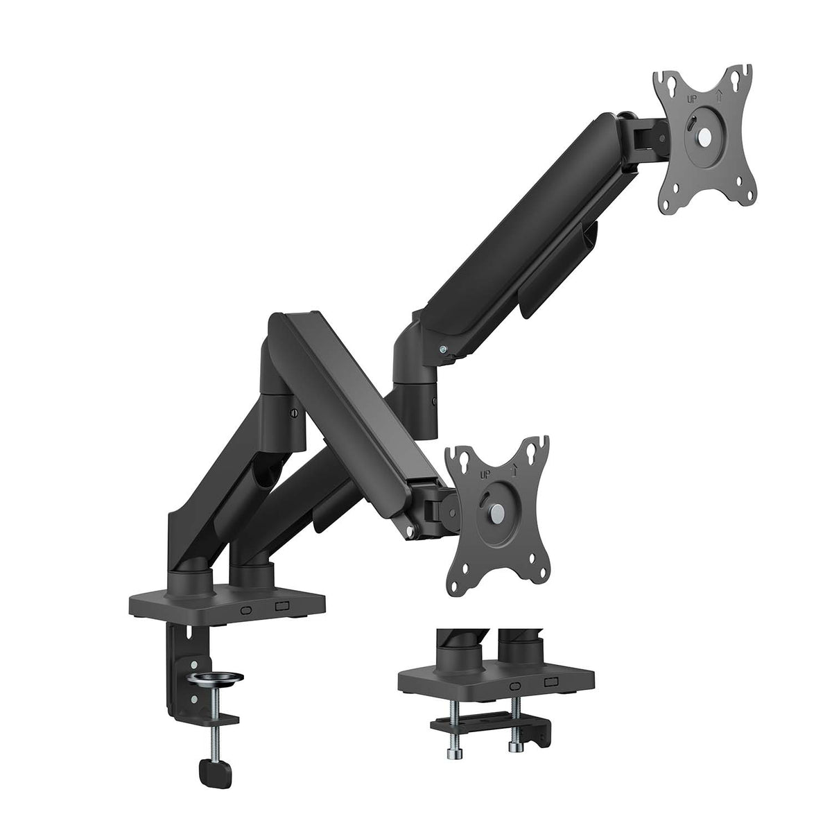Suporte de mesa com contrapeso para 2 monitores Aisens DT32TSR-357/ giratório/ inclinável/ 9kg