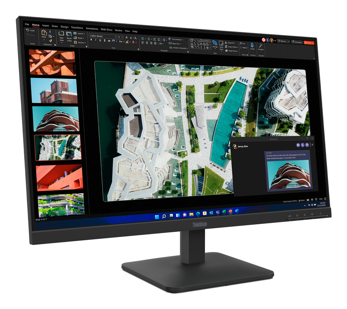 Monitor Lenovo ThinkVision S27-4e / 64BEKAT1EU preto - imagem 4