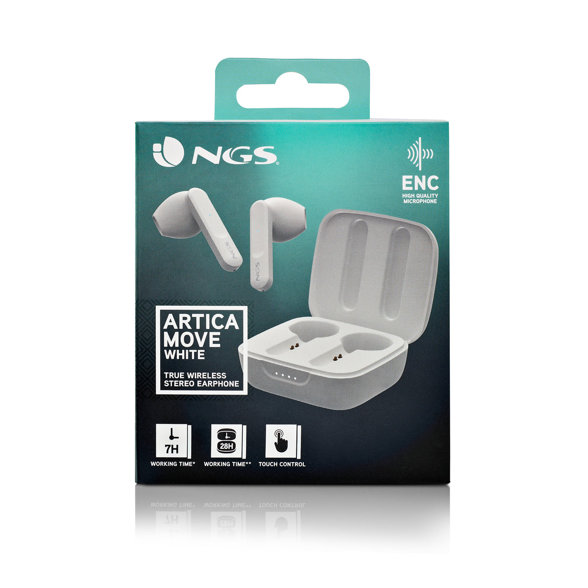 Auscultadores NGS auscultadores Artica Move BT e TW Stereo branco - imagem 13