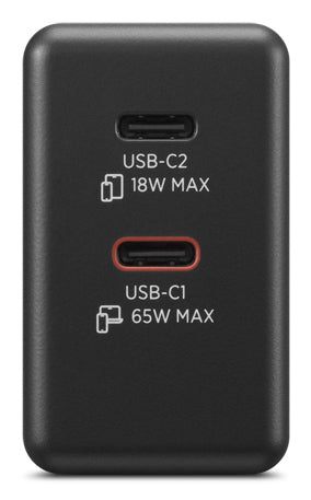 Carregador Lenovo Dual USB-C 65W Preto - imagem 5