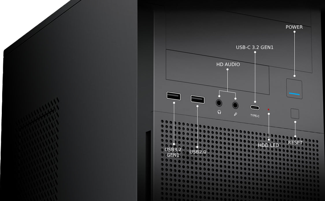 Caixa de Computador Coolbox Caja ATX A780 USB-C 3.2 Gen1 F.650W 85+ - imagem 9