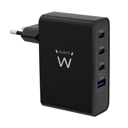 EWENT Carregador Gan Fast 100W 4 USB