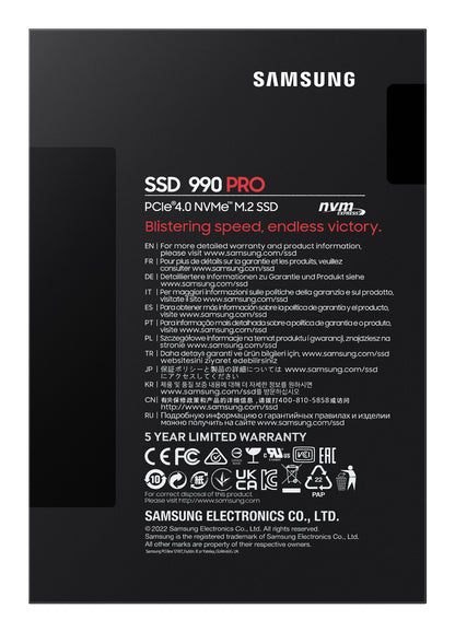 Disco SSD Samsung M.2 Samsung 990 Pro / MZ-V9P1T0BW Multicoloured - imagem 7