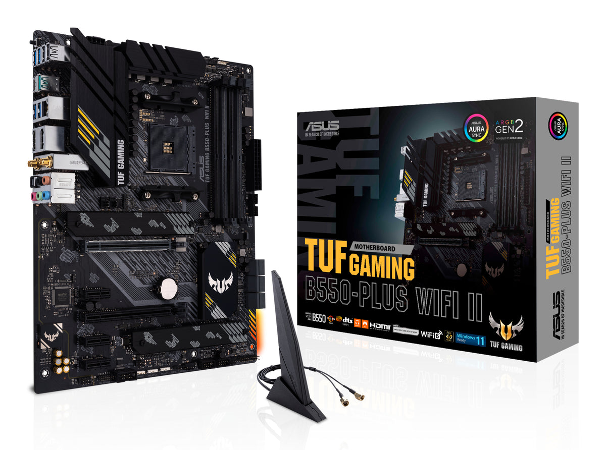 Placa-mãe ASUS TUF de jogos B550-PLUS WIFI II / 90MB19U0-M0EAY0 preto - imagem 4