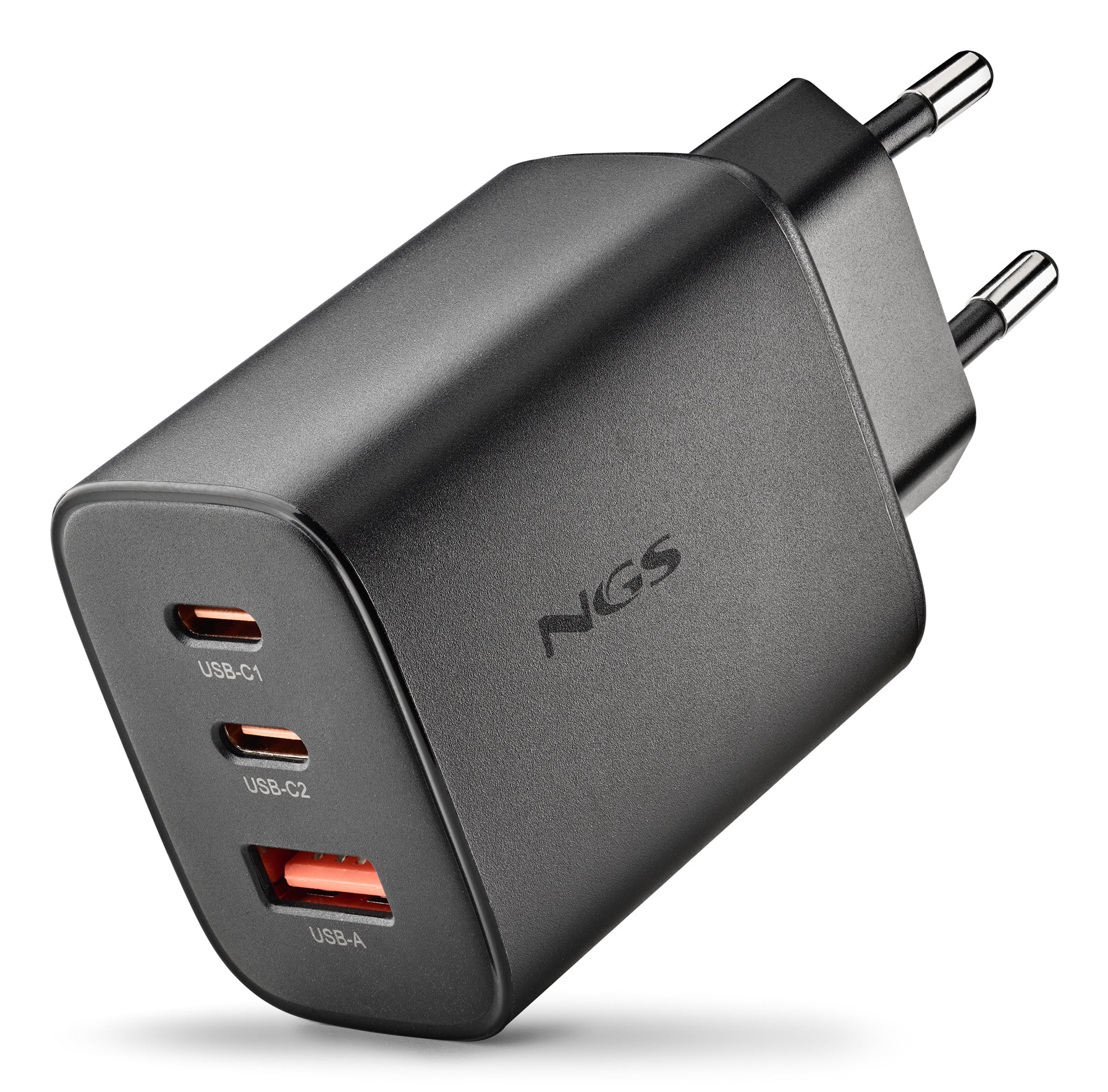 NGS Carregador GAN ULTRARAPIDO 65W USB-C+ USB-A
