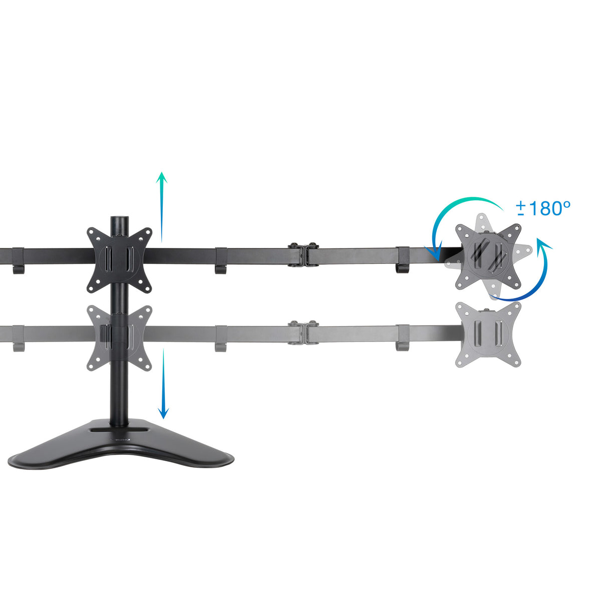 Suporte de Monitor Tooq mesa DB1704TN-B 3 brazos 17-27" - imagem 8