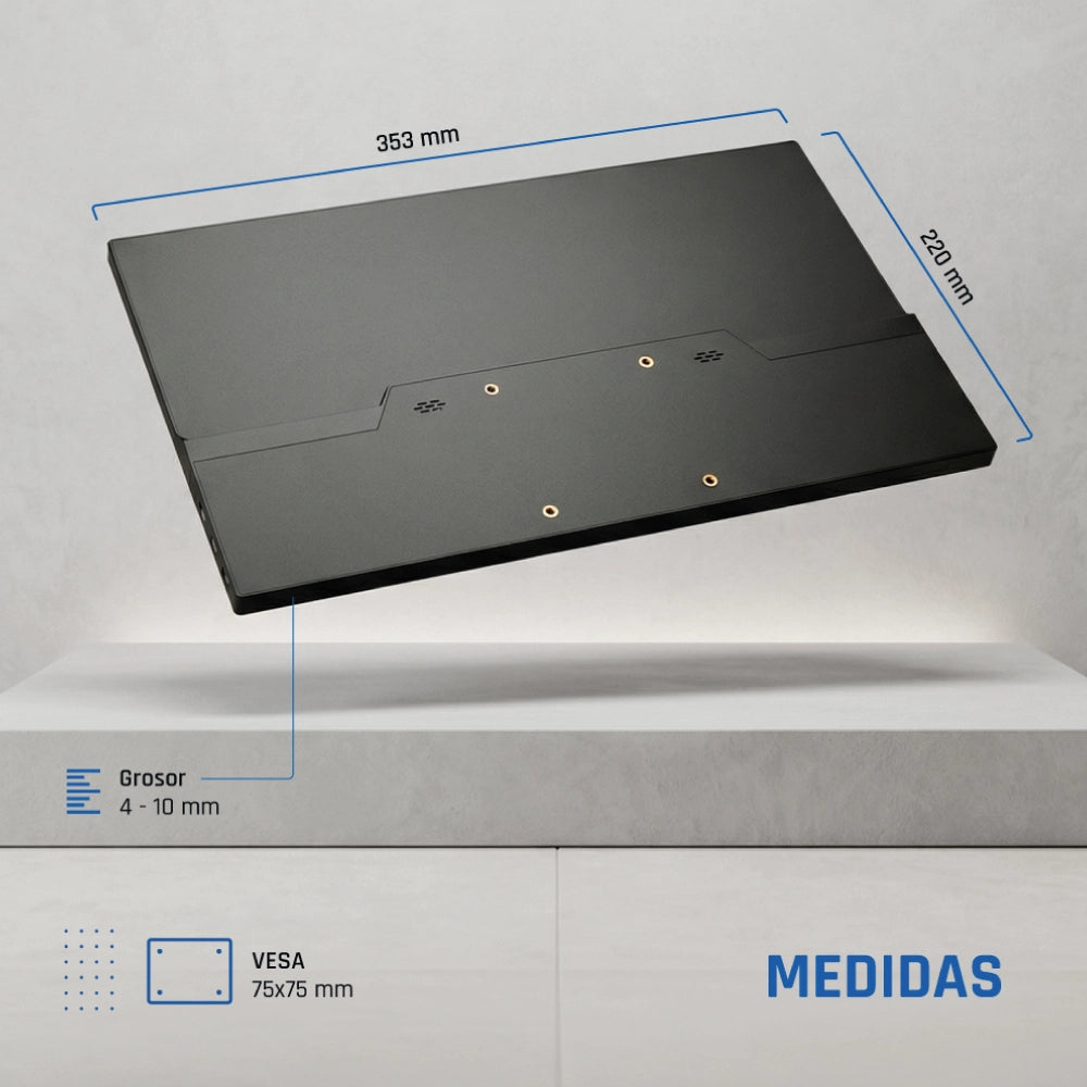 Monitor iggual Portátil 15,6" IPS FHD USB-C Bolsa - imagem 7
