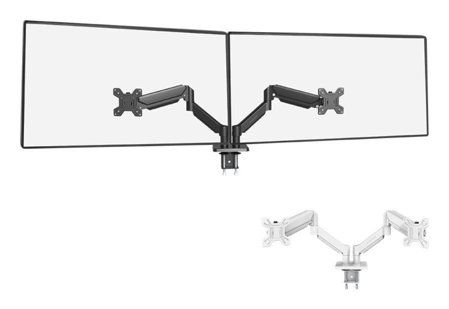 Suporte de Mesa para 2 Monitores Mars Gaming MARM-PRO2/ Girar/ Inclinar/ Rodar/ Amarrar 10kg