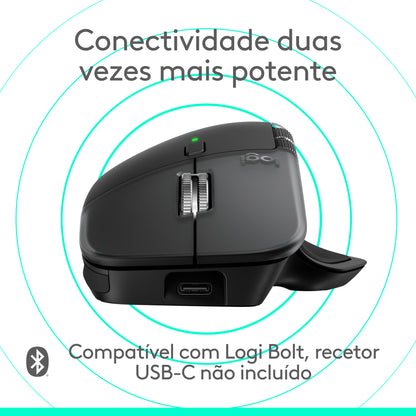 Rato Logitech MX Master 4 for Mac / 910-007577 prateado - imagem 19