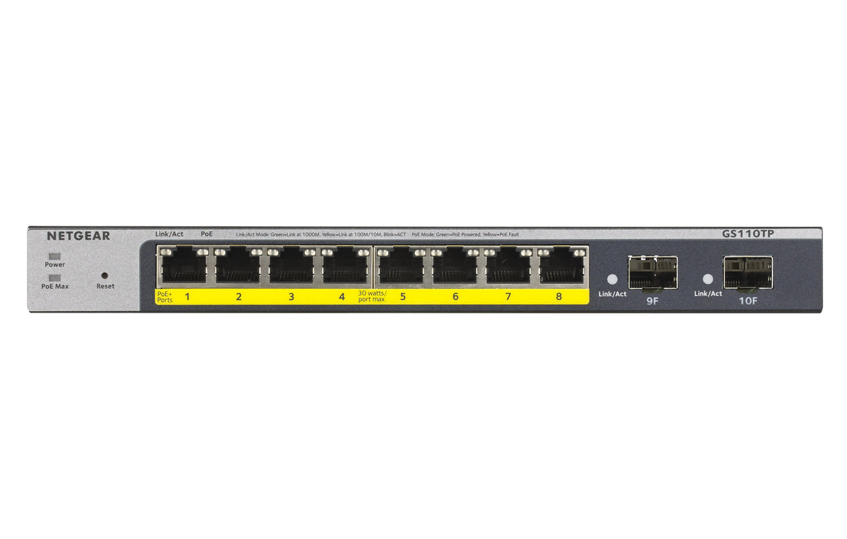 Switch de Rede Netgear GS110TP / GS110TP-300EUS cinzento - imagem 2
