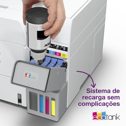 Impressora multifunções Epson Multifunções Ecotank ET-3956 Branco - imagem 11