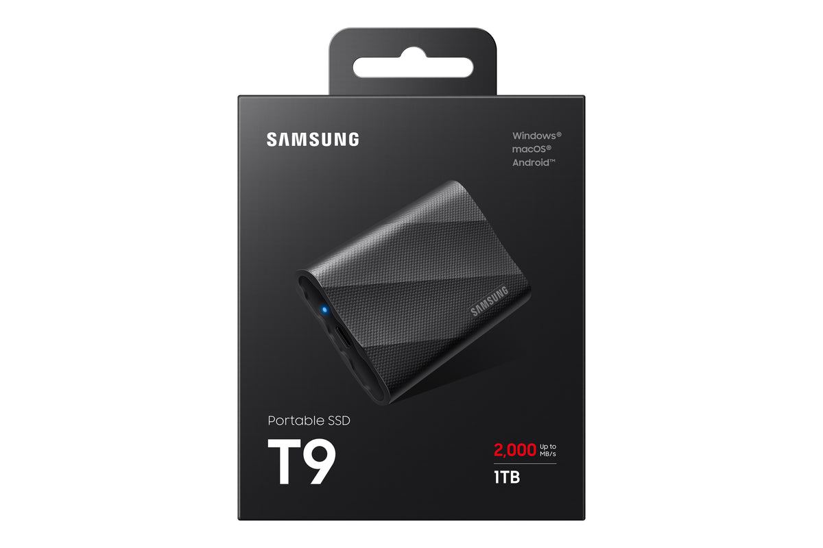 Disco SSD Samsung T9 Externo 1TB USB 3.2 Gen 2x2 preto - imagem 15