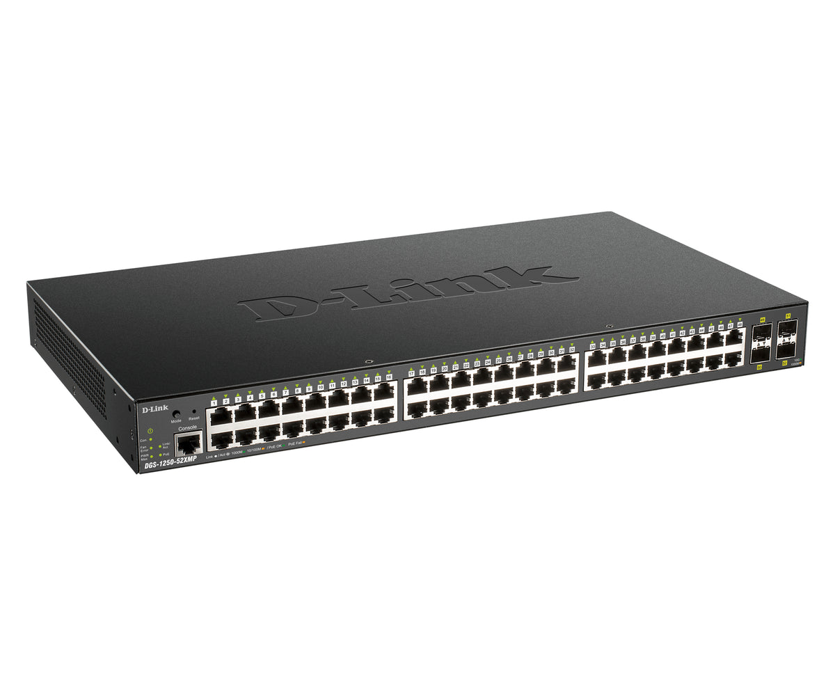Switch de Rede D-Link DGS-1250-52XMP/E 48xG PoE+4x10G SFP+ - imagem 5