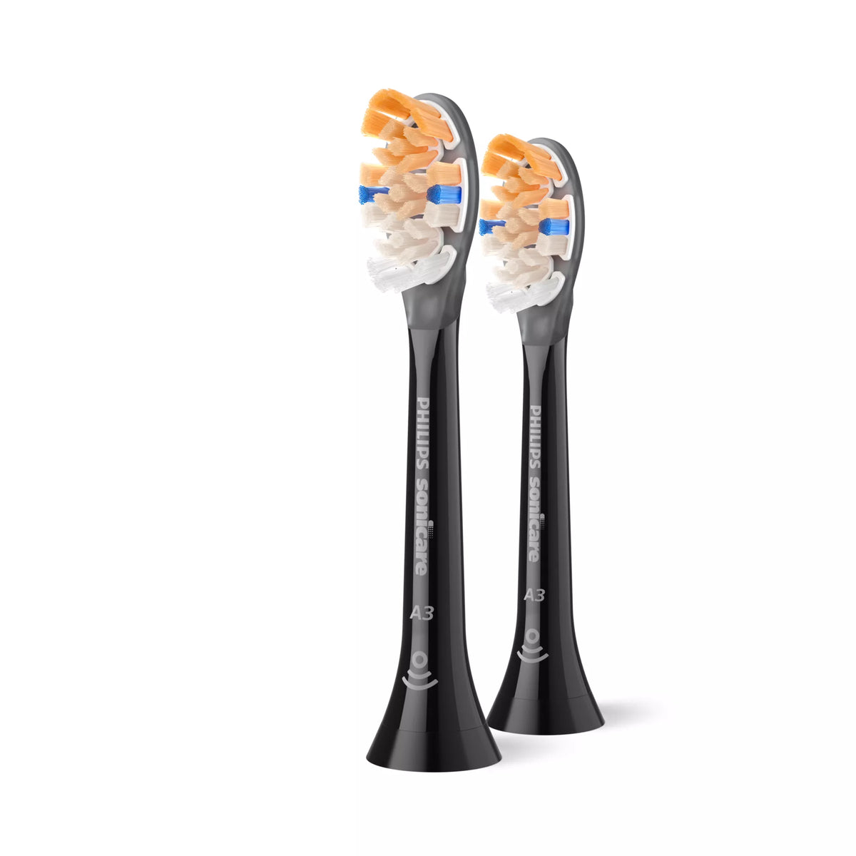 Recarga para Escova de Dentes Philips Sonicare A3 Premium multifunções / HX9092/88 preto Doppelpack