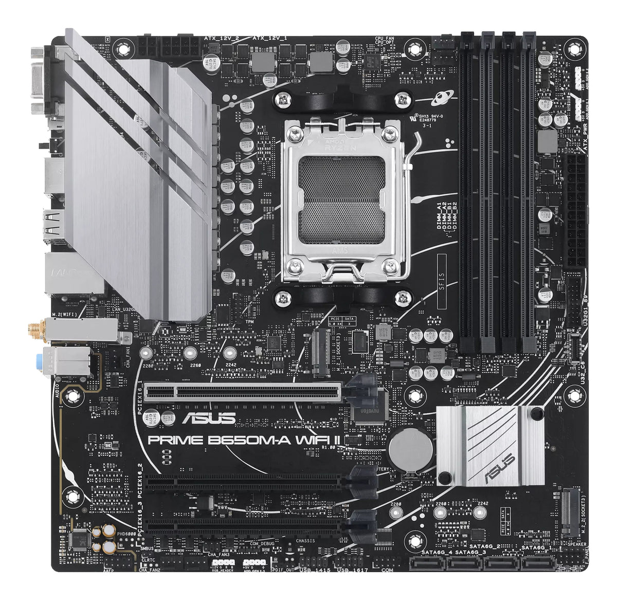 Placa-mãe ASUS PRIME B650M-A WIFI II / 90MB1EG0-M0EAY0 preto - imagem 5