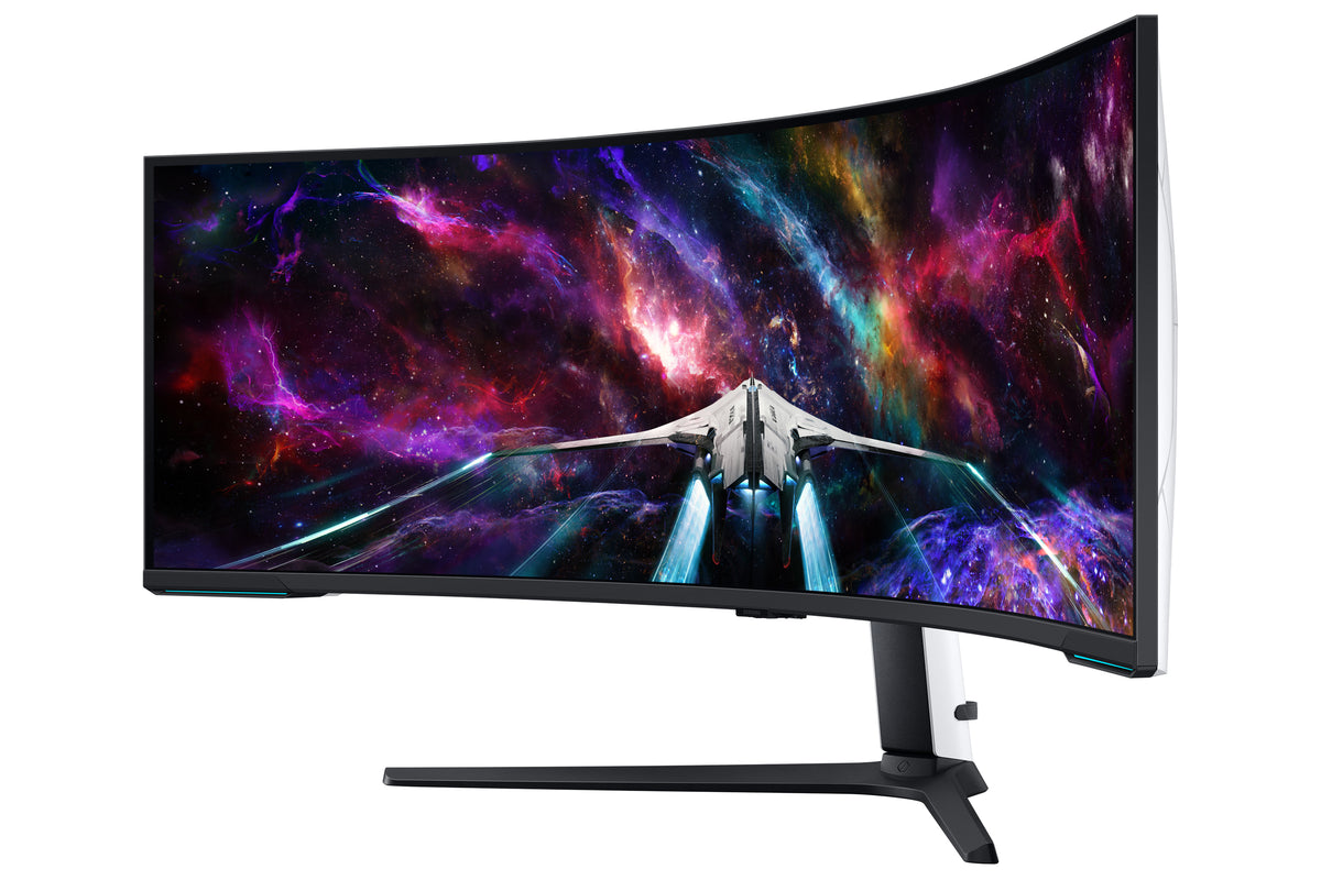 Monitor Gaming Ultrapanorámico Curvo Samsung Odyssey Neo G9 S57CG952NU 57"/ Dual UHD/ 1ms/ 240Hz/ VA/ Regulable em altura/ branco
