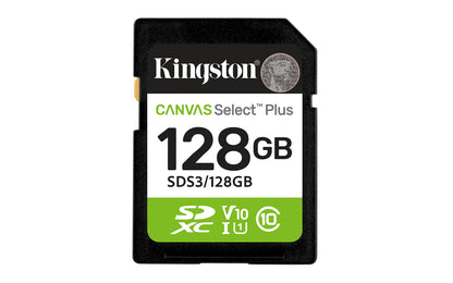 Memory RAM Kingston CANVAS Select Plus 128GB SD XC/ Classe 10/ 150MBs Cartão de Memória