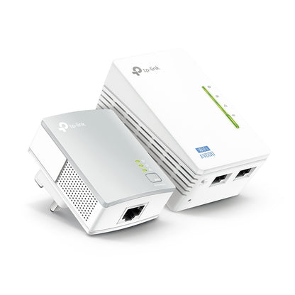 Adaptador de Rede TP-Link Powerline station TL-WPA4220 Kit / TL-WPA4220 KIT branco Multipack