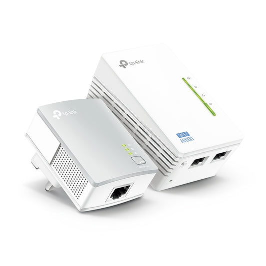 Adaptador de Rede TP-Link Powerline station TL-WPA4220 Kit / TL-WPA4220 KIT branco Multipack