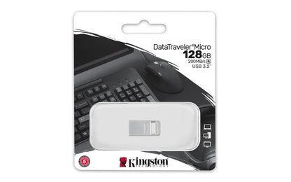 Pen USB Kingston DataTraveler DTMC3G2 128GB Metal USB3.2 - imagem 8