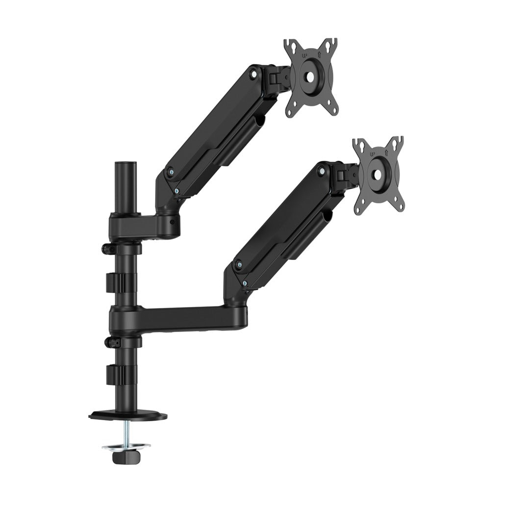 Suporte de mesa com contrapeso para 2 monitores Aisens DT32TSR-453/ giratório/ inclinável/ 9kg