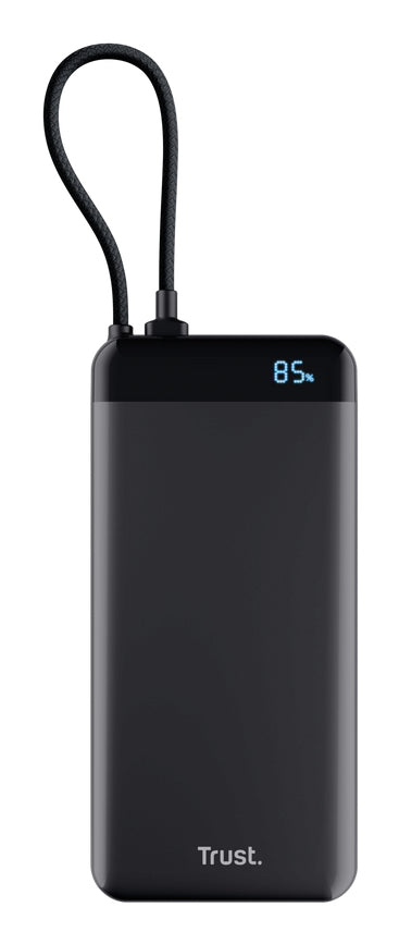 bateria Externa/Powerbank Trust Fiera 20000mAh/ 20W/ Inclui cabo USB Tipo-C