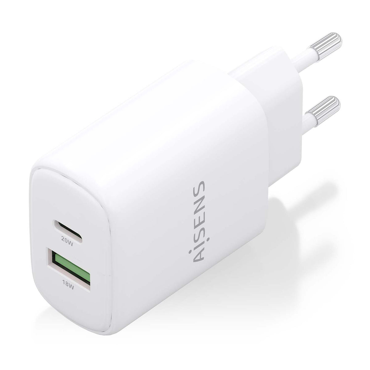 Carregador Aisens GaN 20W USB-C PD 3.0 USB-A QC3.0 - imagem 3