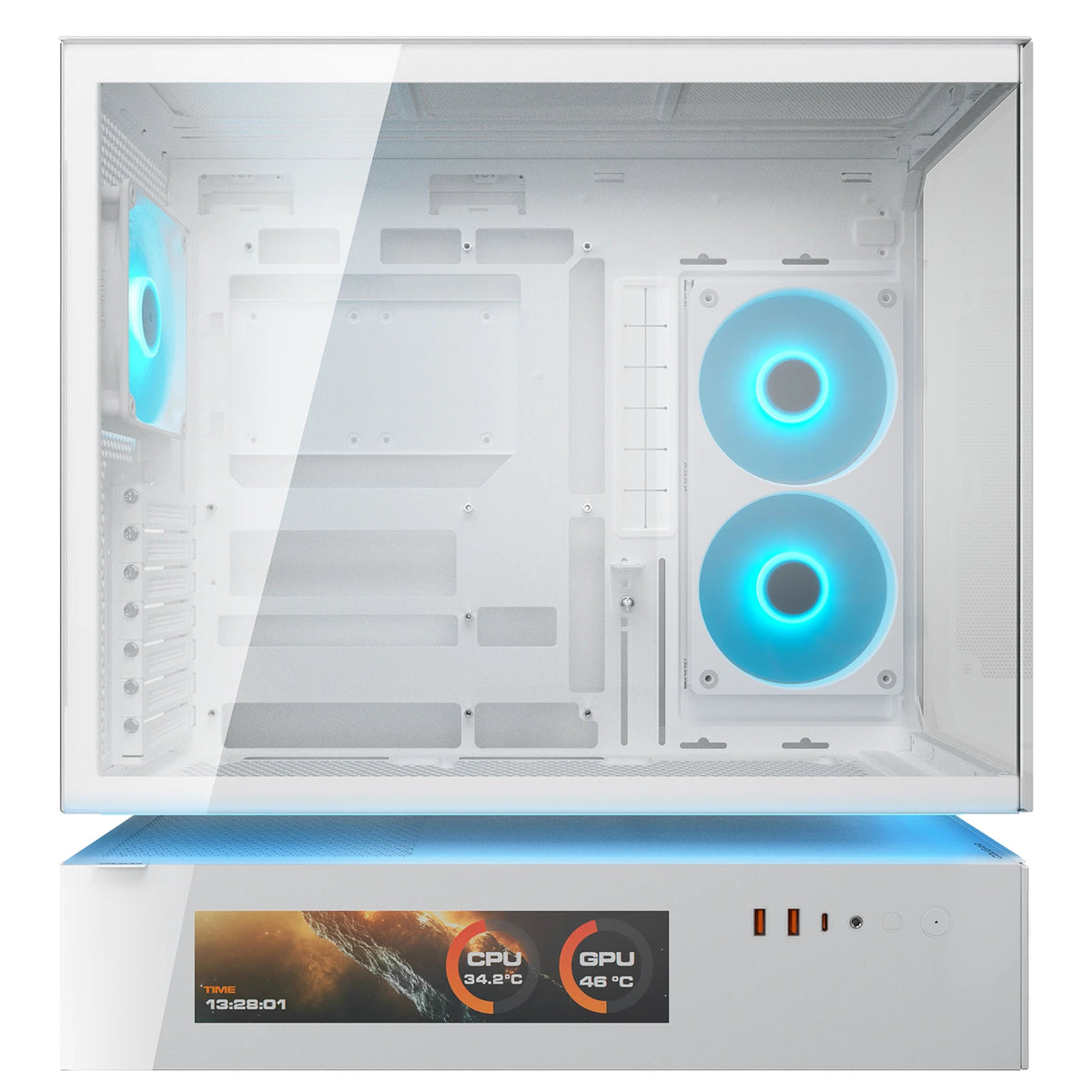Caixa de Computador Cougar Caja Semitorre CFV235 Vision branco - imagem 7