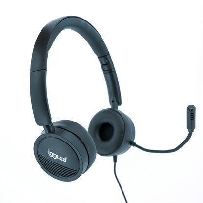 iggual auscultadores com micro Dual Tech USB/3,5 mm