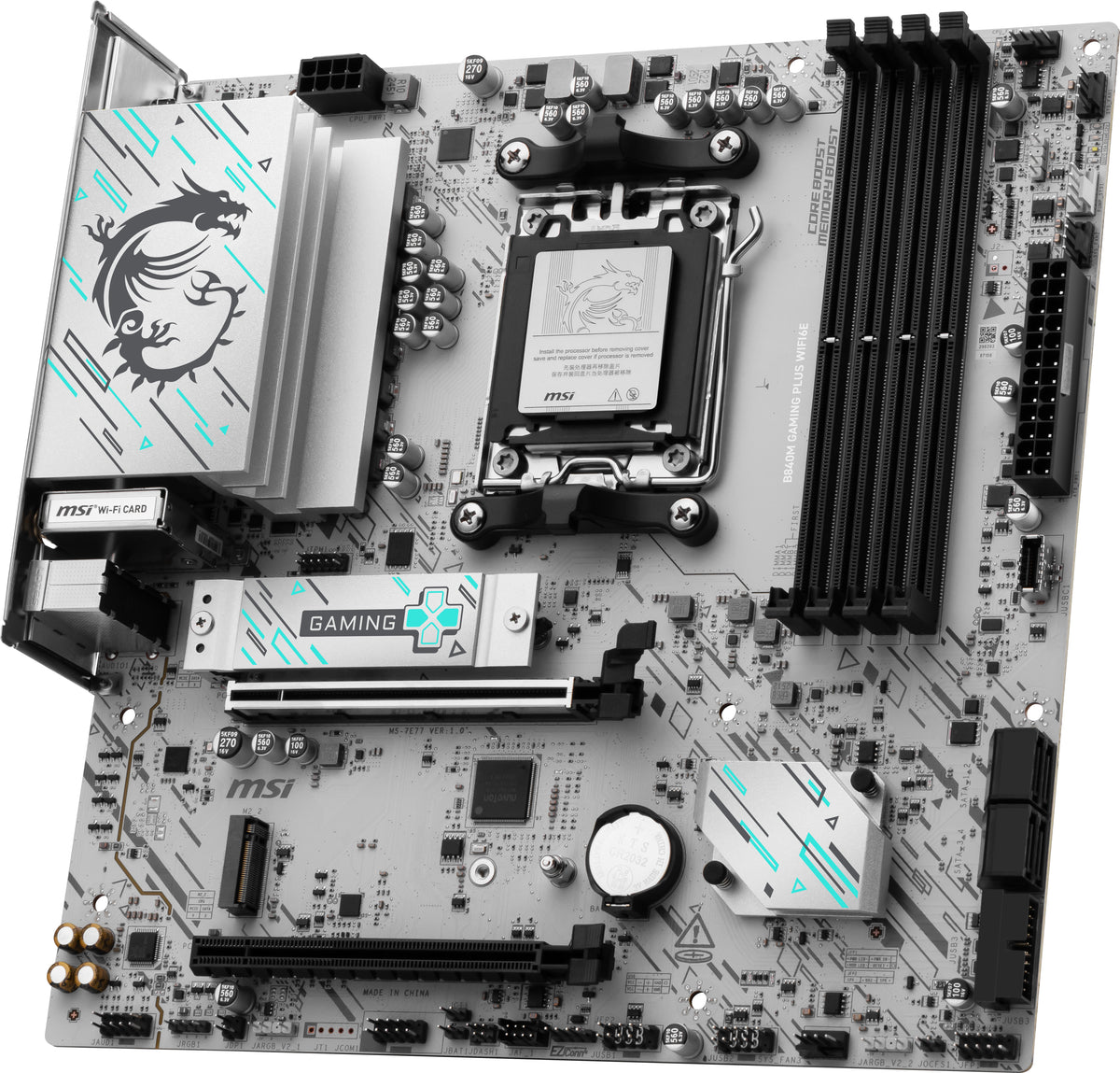 MSI Placa Base B840M de jogos PLUS WIFI6E DDR5 mATX - imagem 4