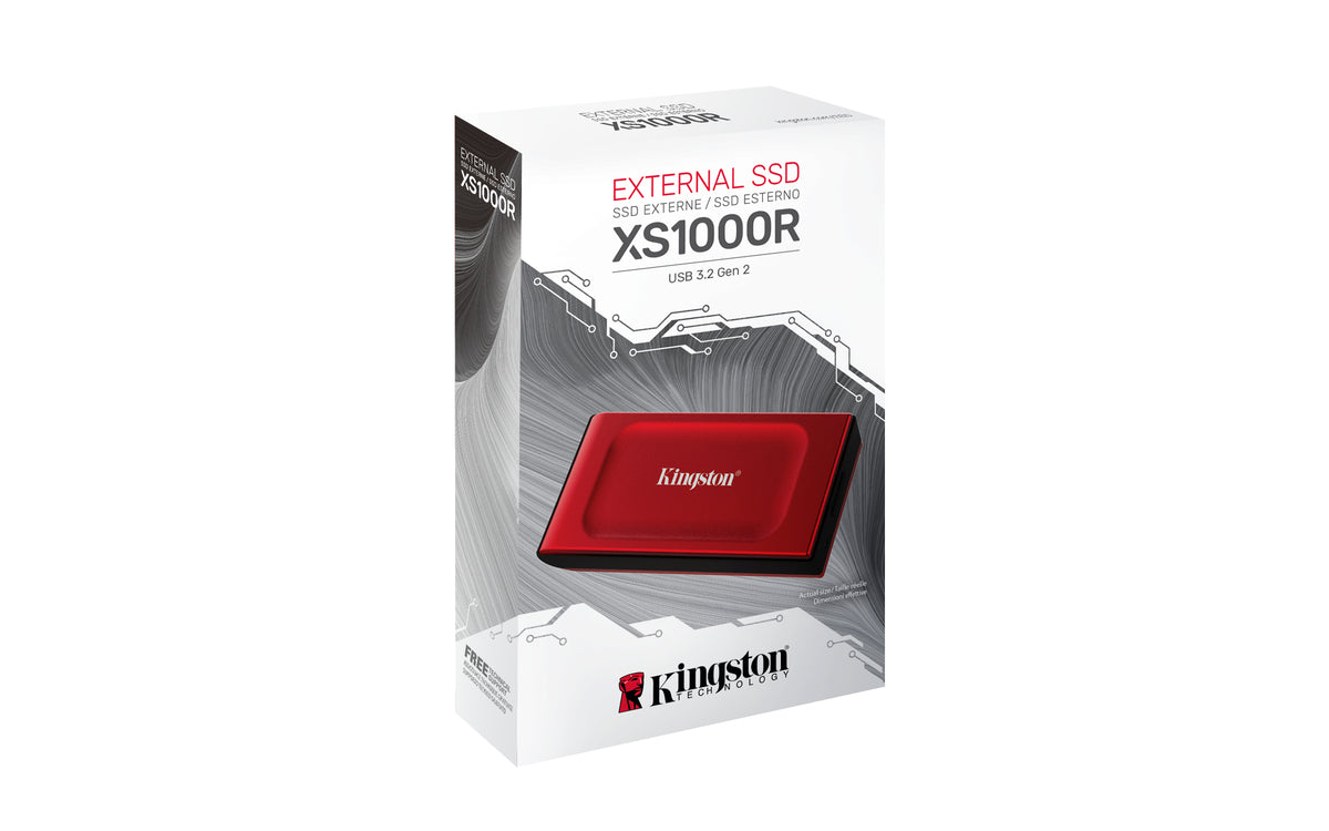 Disco SSD Kingston External XS1000 1TB / SXS1000R/1000G vermelho - imagem 29