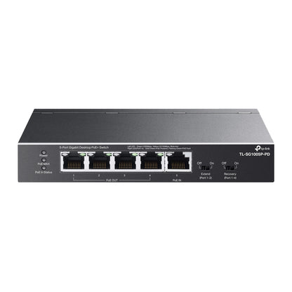 Switch de Rede TP-Link TL-SG1005P-PD 1xPoE++ In 4xPoE+ Out