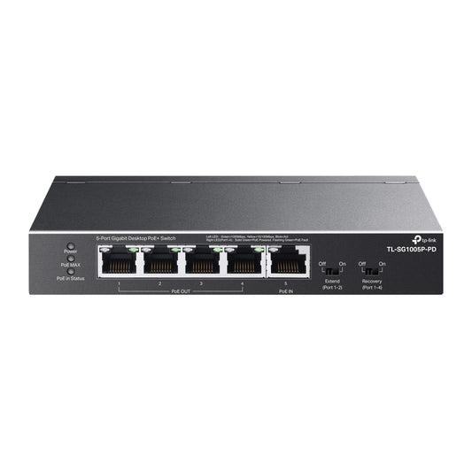 Switch de Rede TP-Link TL-SG1005P-PD 1xPoE++ In 4xPoE+ Out
