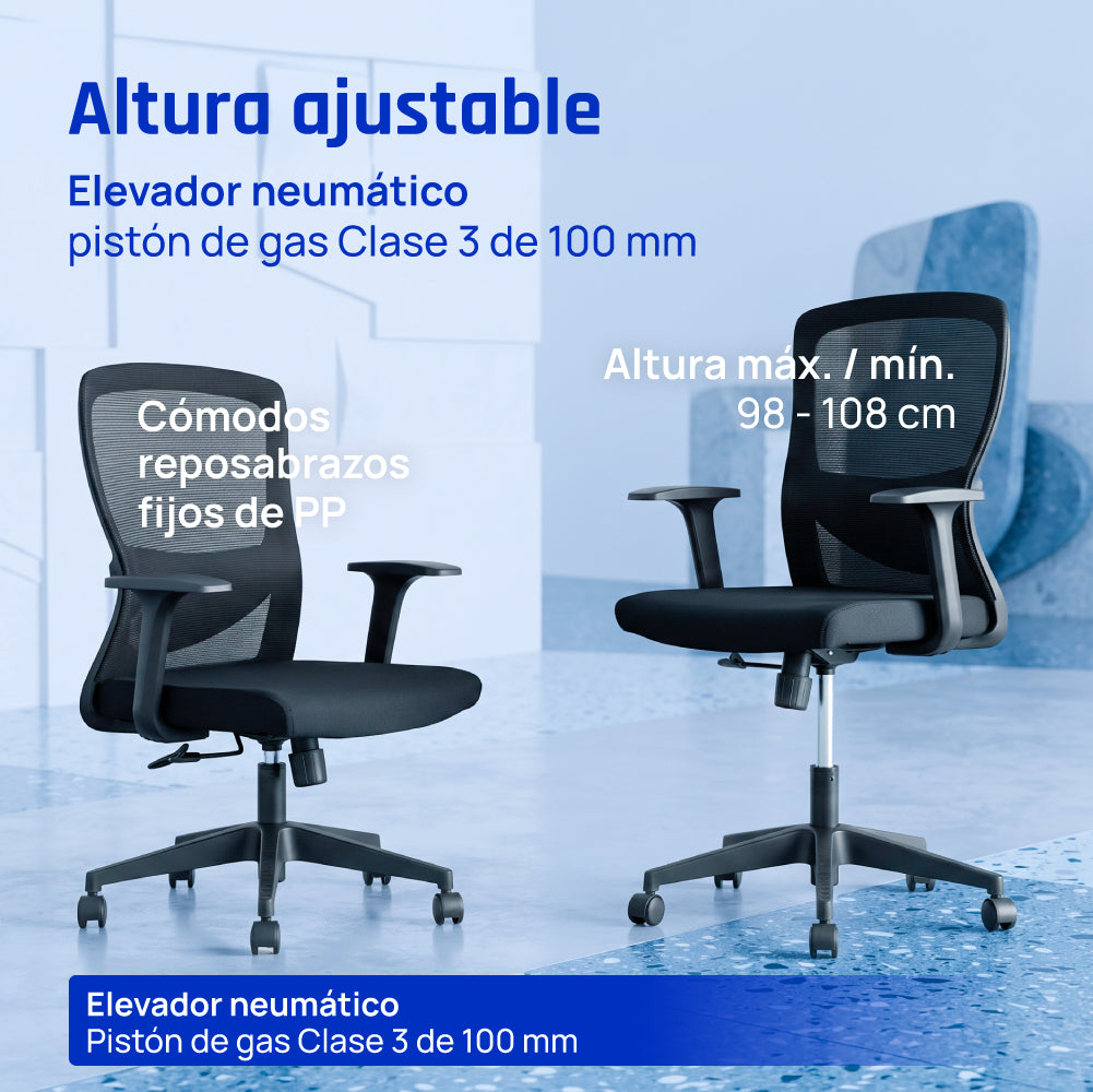 Cadeira iggual Silla oficina Ergoline EN1335 150kg - imagem 7