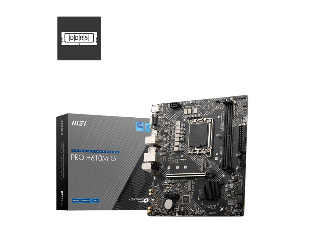 MSI Placa Base PRO H610M-G DDR5 mATX 1700