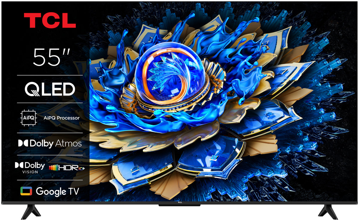 Televisão TCL 55T69C TV 55" Qled 4K Google TV Onkyo