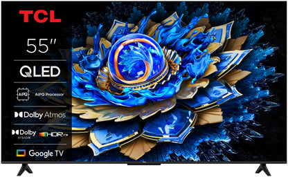 Televisão TCL 55T69C TV 55" Qled 4K Google TV Onkyo