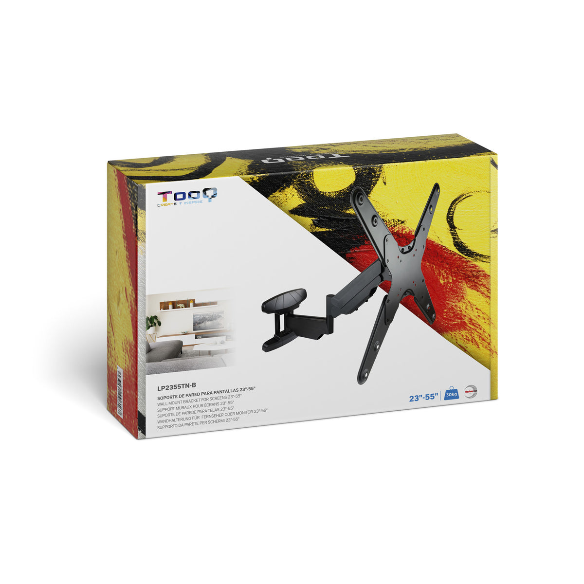 Suporte TV Tooq LP2355TN-B Parede Gir/Inc 23-35" 3piv - imagem 15