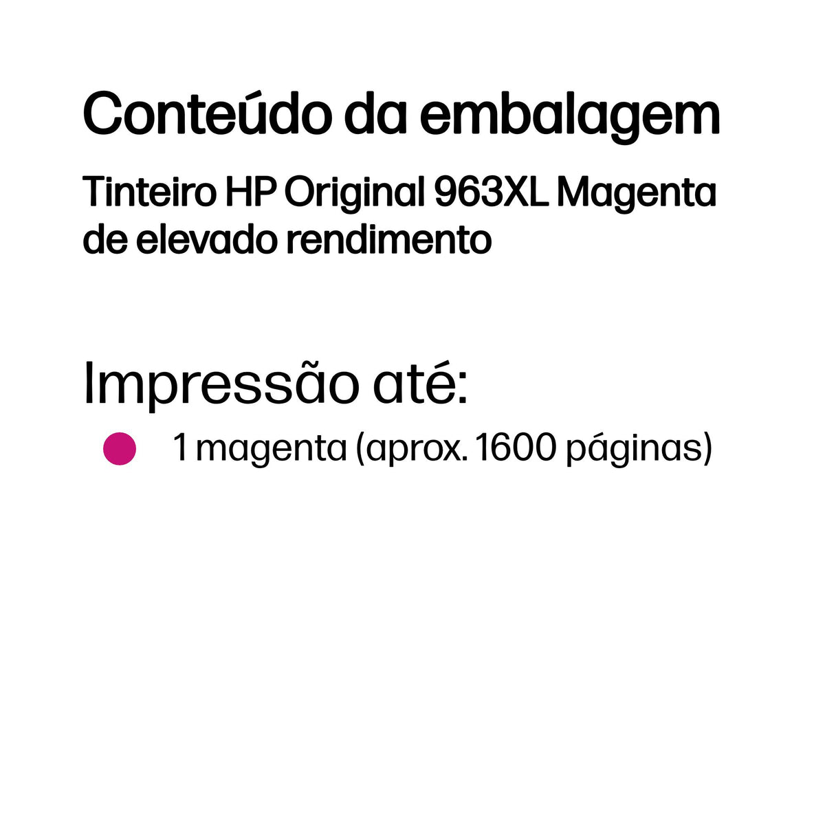 HP Ink 963XL / 3JA28AE Magenta XL - imagem 4
