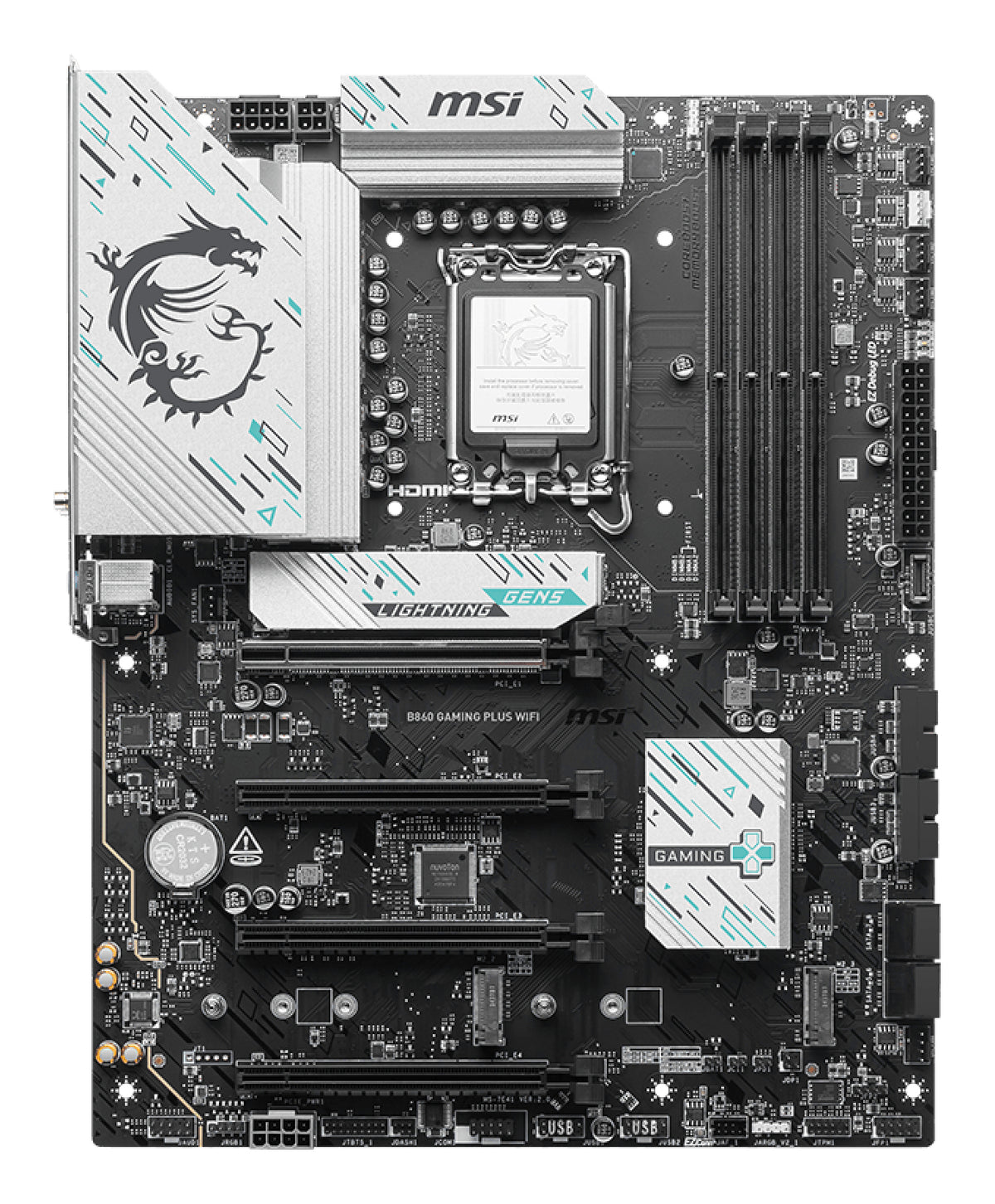 MSI Placa Base B860 de jogos PLUS WIFI ATX DDR5 1851 - imagem 9